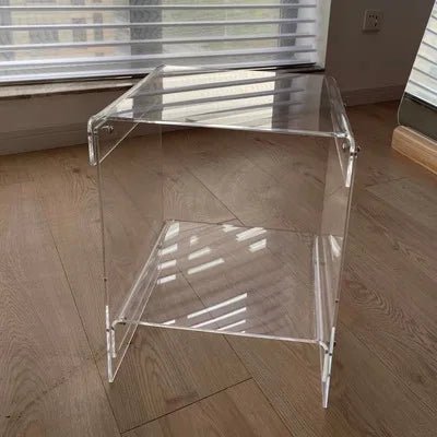 Net Celebrity Fashionable Acrylic Sofa Bedside Table, Customizable Size Acrylic Storage Cabinet Ins