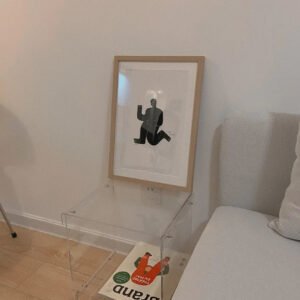 Net Celebrity Fashionable Acrylic Sofa Bedside Table, Customizable Size Acrylic Storage Cabinet Ins