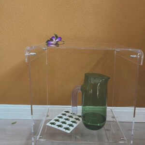 Net Celebrity Fashionable Acrylic Sofa Bedside Table, Customizable Size Acrylic Storage Cabinet Ins