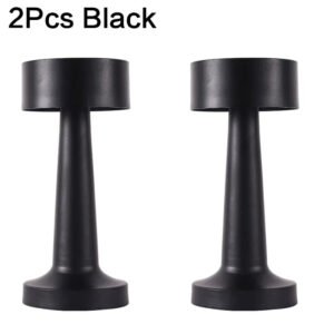 LED Table Lamp Retro Metal Desk Lamp Touch Sensor Rechargeable Night Lights for Bar Coffee Table Restaurant Decoration Light