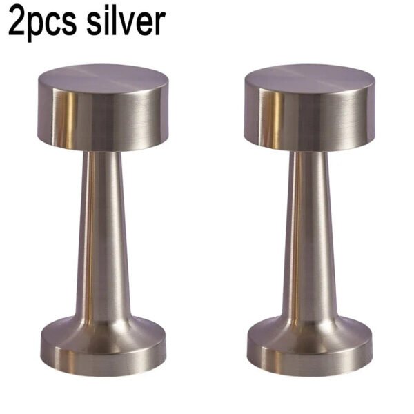 LED Table Lamp Retro Metal Desk Lamp Touch Sensor Rechargeable Night Lights for Bar Coffee Table Restaurant Decoration Light