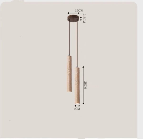 Led Pendant Lamp Long Tube Wood Ceiling Lamp Japanese Style Quiet Wind Bedroom Bedside Chandelier Retro Modern G9 Replaceable