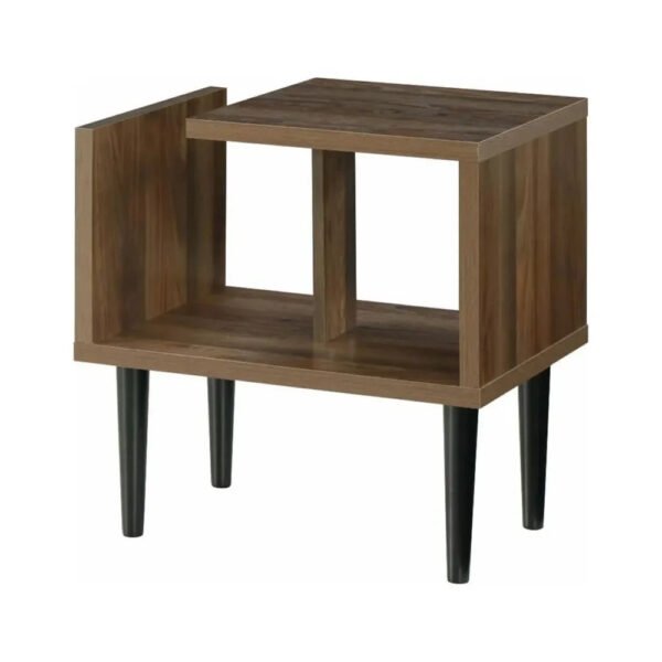 Mid Century Modern End Table with Wood Legs