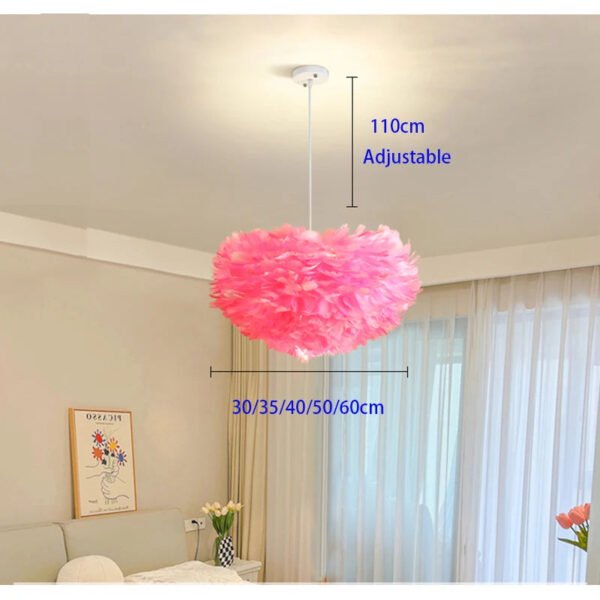 Modern Goose Down Chandelier Bedroom Study living Room Dining Room Feather light Creative Romantic Decorative Chandelier Lamps