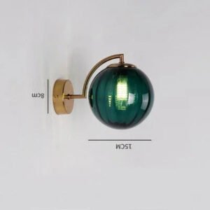 Modern Led Wall Lamp color Glass wall Light Nordic Minimalist Living Bedroom Bedside Sconce Dining Kitchen Indoor Light Fixture