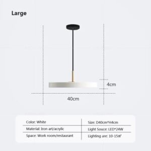 Modern Minimalist Pendant Light  Study Decor Replica Design Restaurant Lamp LED Hanging Lamp for Table Dining Room Bedroom