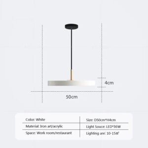 Modern Minimalist Pendant Light  Study Decor Replica Design Restaurant Lamp LED Hanging Lamp for Table Dining Room Bedroom