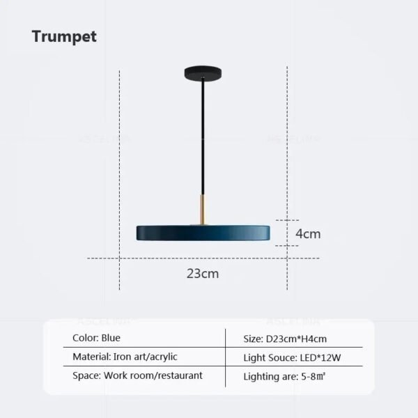 Modern Minimalist Pendant Light  Study Decor Replica Design Restaurant Lamp LED Hanging Lamp for Table Dining Room Bedroom
