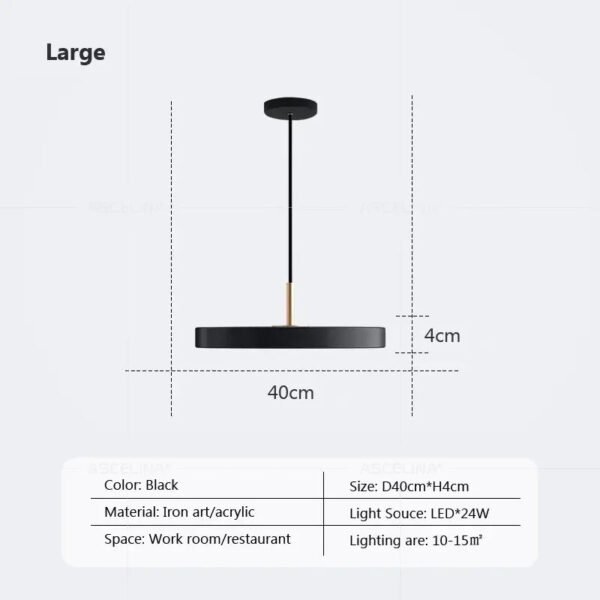 Modern Minimalist Pendant Light  Study Decor Replica Design Restaurant Lamp LED Hanging Lamp for Table Dining Room Bedroom