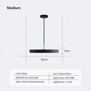 Modern Minimalist Pendant Light  Study Decor Replica Design Restaurant Lamp LED Hanging Lamp for Table Dining Room Bedroom