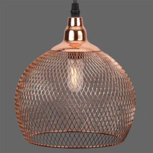 Modern Simple Light Fixture Nordic Restaurant Bar Lighting Living Room Walkway Retro Rose Gold Bird Cage Creative Chandelier
