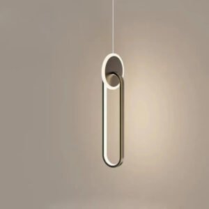 Modern and Minimalist Bedroom Nordic Bedside Light LED Restaurant Light Bar Background Wall TV Wall Light Double Ring Chandelier