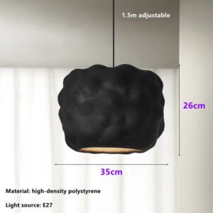 New Restaurant Wabi Sabi Pendant Lamps Minimalist E27 Study Bedroom Lighting Lustre Design Home Decoration Bar Lamp Fixtures