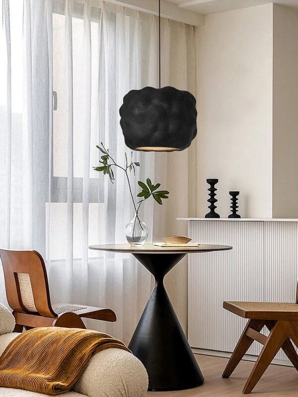 New Restaurant Wabi Sabi Pendant Lamps Minimalist E27 Study Bedroom Lighting Lustre Design Home Decoration Bar Lamp Fixtures