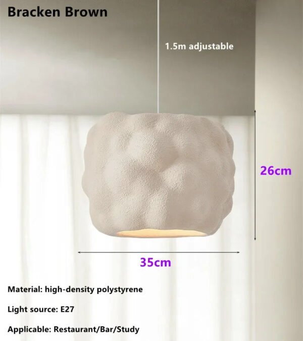 New Restaurant Wabi Sabi Pendant Lamps Minimalist E27 Study Bedroom Lighting Lustre Design Home Decoration Bar Lamp Fixtures