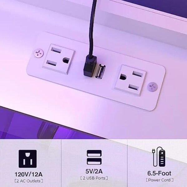 Nightstand-with-Power-Outlet-and-LED-Light-Side-End-Table-with-Storage-Cabinet-Modern-Bedside-Table_ffa2acc1-f9e9-4b04-8a90-4d0a0c76bafc.jpg Nightstand with Power Outlet and LED Light, Side End Table with Storage Cabinet, Modern Bedside Table for Bedroom, Living Room