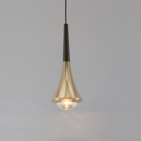 Nordic LED Pendant Light Home Decor Hanging Chandeliers Fixtures Black/Gold Water Drop Lamp Bedroom Bedside Restaurant Lighting