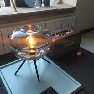 Nordic Led Table Lamp Modern Simple Glass Table Lamps For Living Room Bedroom Study Desk Decor Light Home E27 Night Bedside Lamp