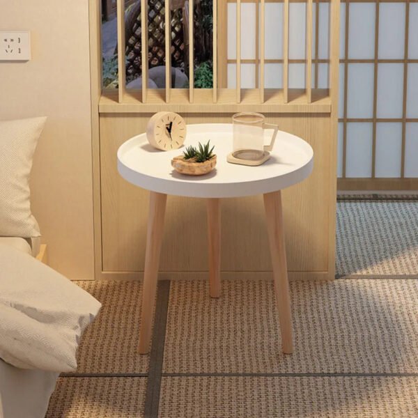 Nordic Modern Bedside Table Double Design Coffee Table Heightened Sidewall Bedroom Furniture Triangular Structure Side Table