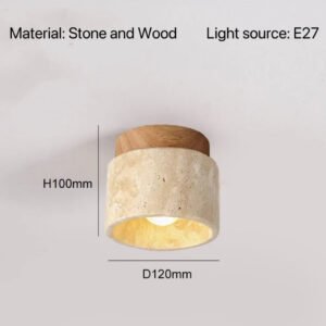 Nordic Modern Stone Ceiling Lamp Bedroom Corridor Flush Mounted Foyer Hallway Lights Fixture Staircase Indoor Lighting Decor Led