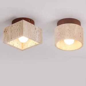 Nordic Modern Stone Ceiling Lamp Bedroom Corridor Flush Mounted Foyer Hallway Lights Fixture Staircase Indoor Lighting Decor Led