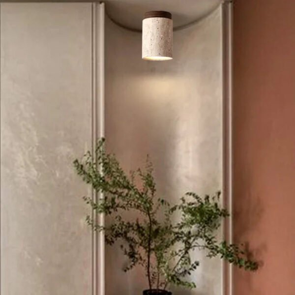 Nordic Modern Stone Ceiling Lamp Bedroom Corridor Flush Mounted Foyer Hallway Lights Fixture Staircase Indoor Lighting Decor Led