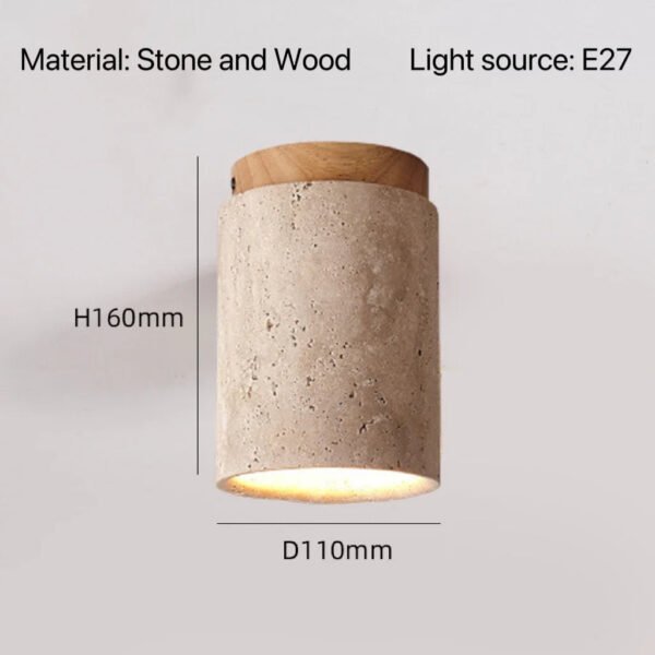 Nordic Modern Stone Ceiling Lamp Bedroom Corridor Flush Mounted Foyer Hallway Lights Fixture Staircase Indoor Lighting Decor Led