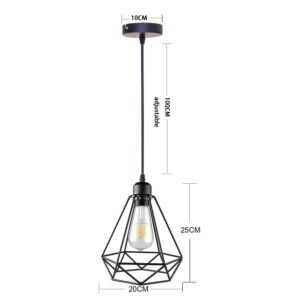 Pendant Lamp Iron Frame Ceiling Lighting For Restaurant Teahouse Chandelier Indoor Wrought Metal Modern Pendant Lights 110-220v