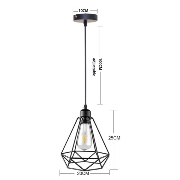 Pendant Lamp Iron Frame Ceiling Lighting For Restaurant Teahouse Chandelier Indoor Wrought Metal Modern Pendant Lights 110-220v