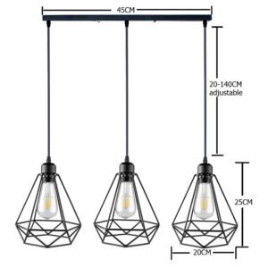 Pendant Lamp Iron Frame Ceiling Lighting For Restaurant Teahouse Chandelier Indoor Wrought Metal Modern Pendant Lights 110-220v