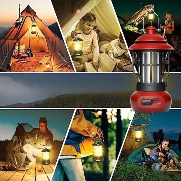 Portable Waterproof Camping Lantern,LED Flashlight, Lighting Fixtures for Indoor,Outdoors,Emergency Light