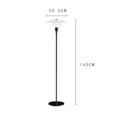 Post Modern Bedside Floor Lamp Designer Glass Floor Lamp For Living Room Bedroom Study Decor Minimalist LED Standing Light