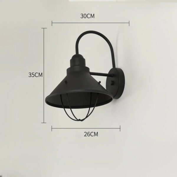 Retro Wall Light Exterior E27 Waterproof Porch Balcony American Bulb Farmhouse Wall Sconce Lamp  Front Porch Outdoor Lighting