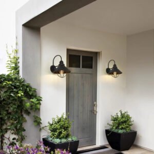 Retro Wall Light Exterior E27 Waterproof Porch Balcony American Bulb Farmhouse Wall Sconce Lamp  Front Porch Outdoor Lighting