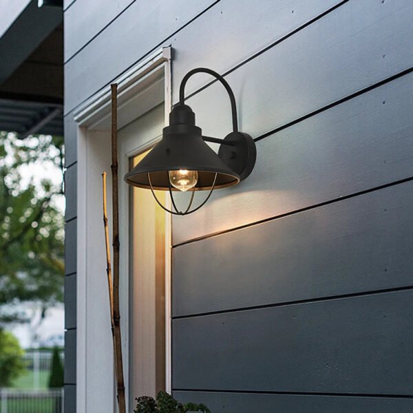 Retro Wall Light Exterior E27 Waterproof Porch Balcony American Bulb Farmhouse Wall Sconce Lamp  Front Porch Outdoor Lighting