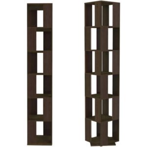 Rotating Bookshelf, 6 Tier Rotating Bookshelf, Floor Rack Simple Bookcase Student Multi-Function Creative Bookshelf