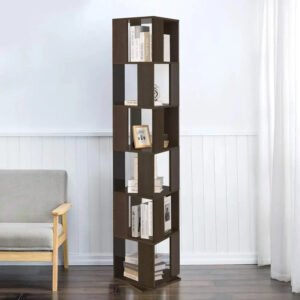 Rotating Bookshelf, Floor Rack Simple Bookcase Student Multi-Function Creative Bookshelf for Living Room