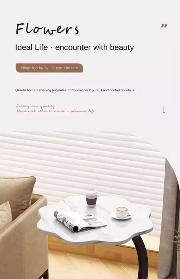 Household balcony living room sofa side coffee table, hotel bedroom bed side table, small end table