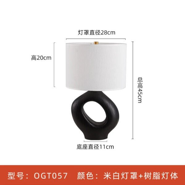 Vintage table lamp Designer japanese wabisabi lamp Home Decorative E27 Living Room Background Bedroom Bedside lamps