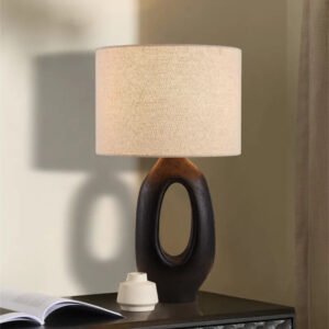 Vintage table lamp Designer japanese wabisabi lamp Home Decorative E27 Living Room Background Bedroom Bedside lamps