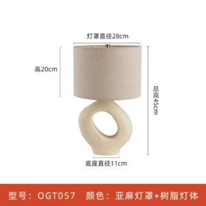 Vintage table lamp Designer japanese wabisabi lamp Home Decorative E27 Living Room Background Bedroom Bedside lamps