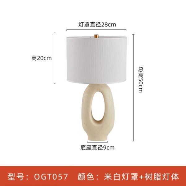 Vintage table lamp Designer japanese wabisabi lamp Home Decorative E27 Living Room Background Bedroom Bedside lamps