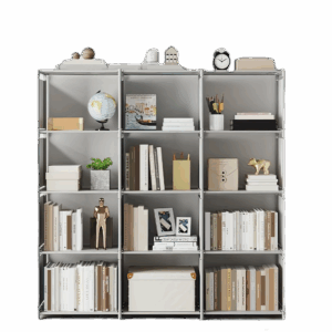 1pc Versatile 9-Layer Bookshelf - Modular Design, Space-Saving, Ideal for Living Room & Bedroom - Store Books, Clothes & More