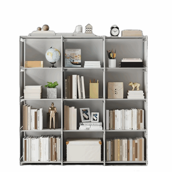 1pc Versatile 9-Layer Bookshelf - Modular Design, Space-Saving, Ideal for Living Room & Bedroom - Store Books, Clothes & More