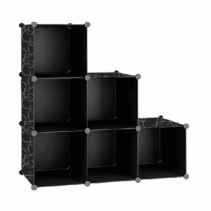 6/12-Cube Plastic Storage Organizer, DIY Modular Bookshelf, Simple Interlocking Shelving System, Space-Saving Closet For Books, Toys, Clothes, Multipurpose Use In Home & Office