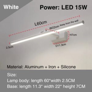 led-simple-modern-waterproof-anti-fog-mirror-headlight-dresser-bathroom-mirror-wall-light-mirrors-with-lights_1b1dd288-5868-484a-903b-c9a194acb8dc.jpg led simple modern waterproof anti-fog mirror headlight dresser bathroom mirror wall light mirrors with lights mirror wall lamps