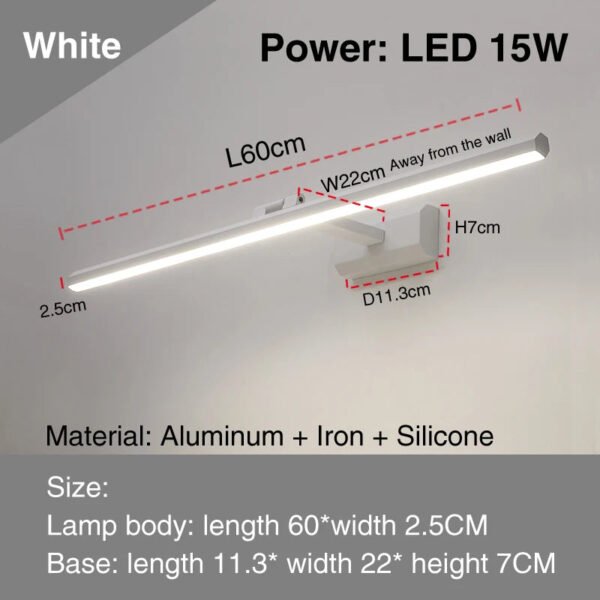 led-simple-modern-waterproof-anti-fog-mirror-headlight-dresser-bathroom-mirror-wall-light-mirrors-with-lights_1b1dd288-5868-484a-903b-c9a194acb8dc.jpg led simple modern waterproof anti-fog mirror headlight dresser bathroom mirror wall light mirrors with lights mirror wall lamps