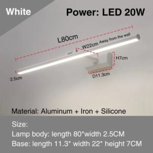 led-simple-modern-waterproof-anti-fog-mirror-headlight-dresser-bathroom-mirror-wall-light-mirrors-with-lights_511fc6c1-76d9-47d4-a526-9167ae58c56c.jpg led simple modern waterproof anti-fog mirror headlight dresser bathroom mirror wall light mirrors with lights mirror wall lamps