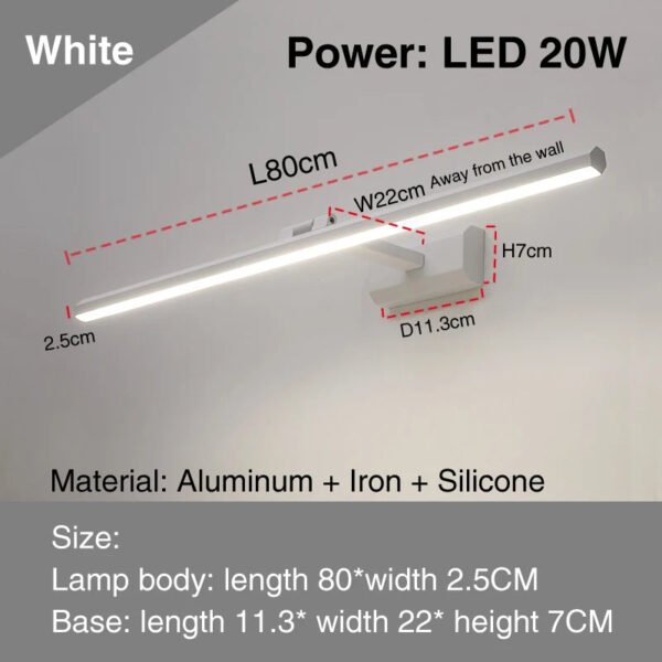 led-simple-modern-waterproof-anti-fog-mirror-headlight-dresser-bathroom-mirror-wall-light-mirrors-with-lights_511fc6c1-76d9-47d4-a526-9167ae58c56c.jpg led simple modern waterproof anti-fog mirror headlight dresser bathroom mirror wall light mirrors with lights mirror wall lamps