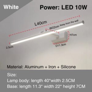 led-simple-modern-waterproof-anti-fog-mirror-headlight-dresser-bathroom-mirror-wall-light-mirrors-with-lights_9b237045-6e76-4873-aafc-c28b75d233a2.jpg led simple modern waterproof anti-fog mirror headlight dresser bathroom mirror wall light mirrors with lights mirror wall lamps